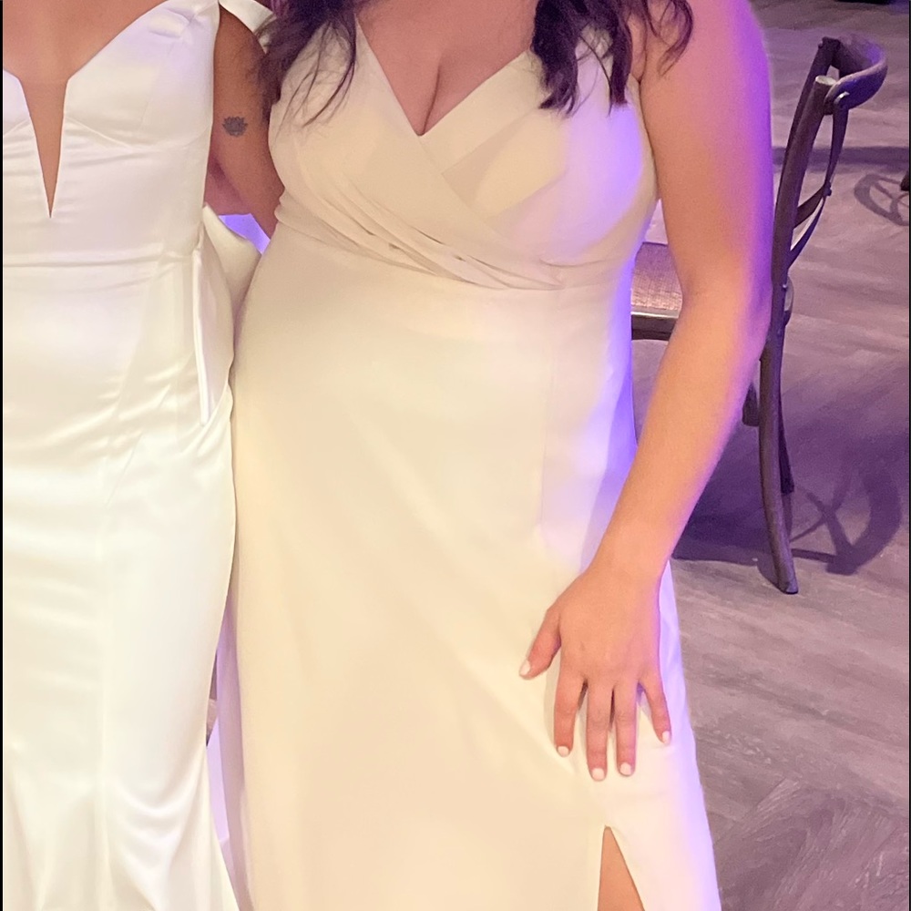 Ivory bridesmaids dress